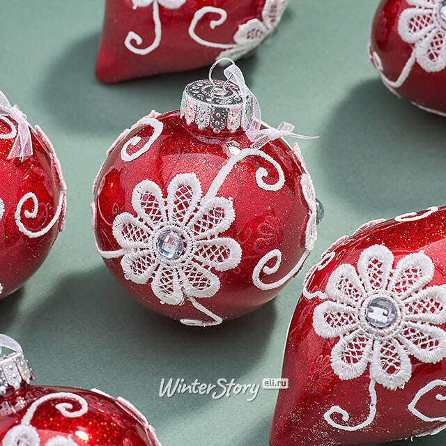 Елочные ПЭТ шары Eterna: Seraphinas Wish 8 см, 6 шт Winter Deco