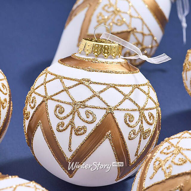 Елочные ПЭТ шары Eterna: Crown of Aetheria 10 см, 6 шт Winter Deco