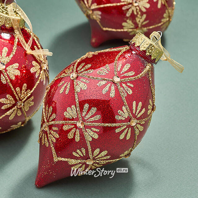 Елочные ПЭТ шары Eterna: Heart of Nivalis 10 см, 6 шт Winter Deco