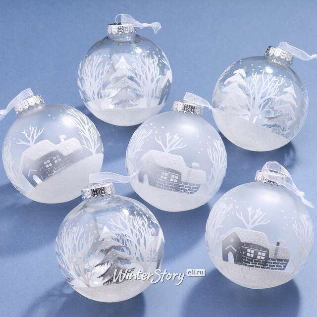 Елочные ПЭТ шары Eterna: Forestlight Reverie 10 см, 6 шт Winter Deco