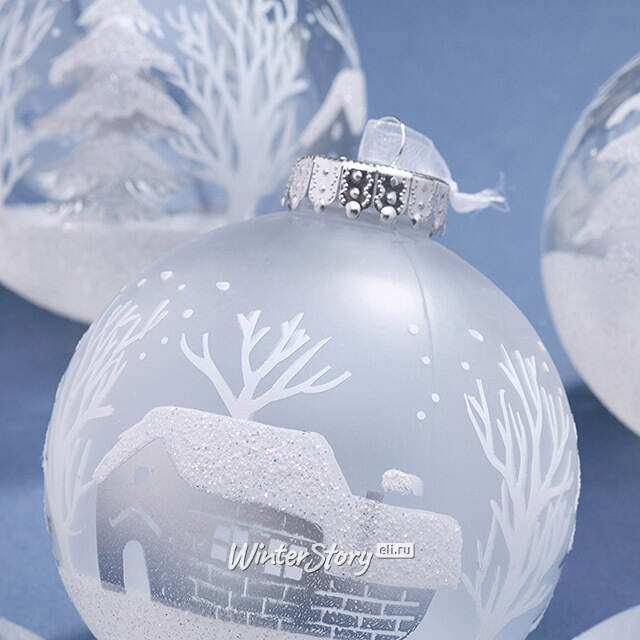 Елочные ПЭТ шары Eterna: Forestlight Reverie 10 см, 6 шт Winter Deco