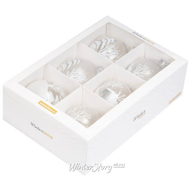 Елочные ПЭТ шары Eterna: Forestlight Reverie 10 см, 6 шт Winter Deco