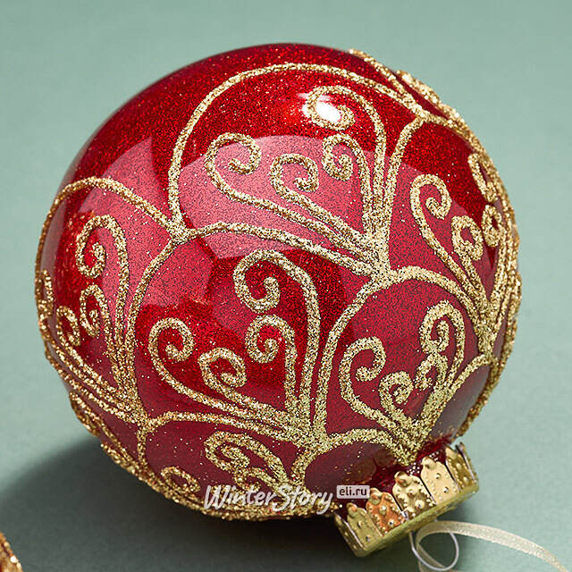 Елочные ПЭТ шары Eterna: Veil of Starlace 10 см, 6 шт Winter Deco