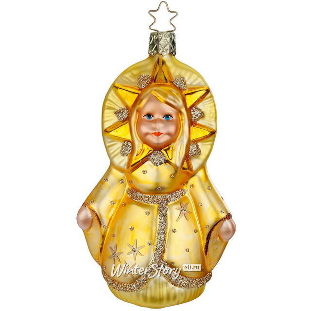 Стеклянная елочная игрушка Mother Sun 12 см Inge Glas