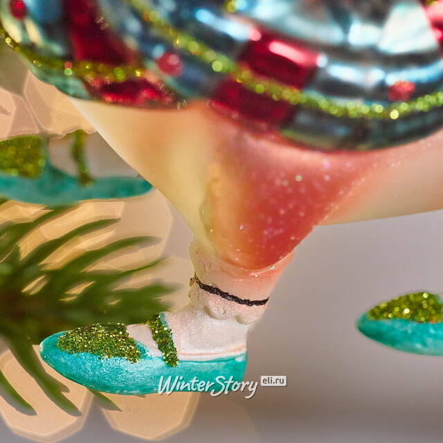 Елочная игрушка Ослик Вэнни - Anjera 12 см в подарочной коробке, стекло Winter Deco