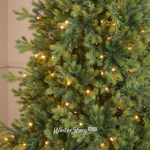 Искусственная елка с лампочками Можжевеловая 240 см, 510 теплых белых ламп, ЛИТАЯ 100% Winter Deco