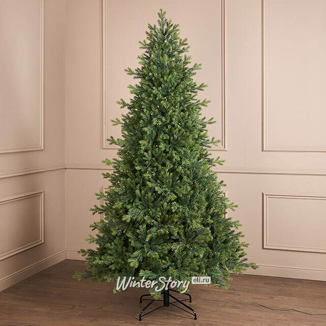 Искусственная елка с лампочками Можжевеловая 240 см, 510 теплых белых ламп, ЛИТАЯ 100% Winter Deco