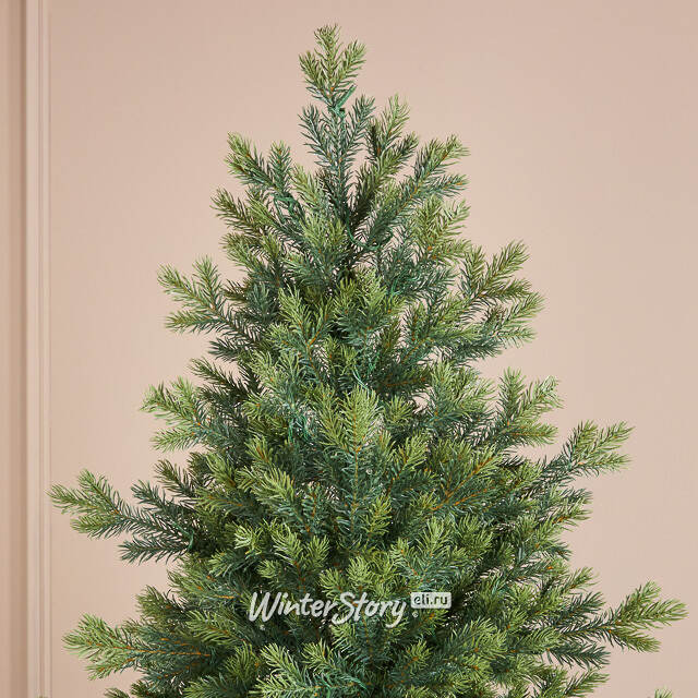 Искусственная елка с лампочками Можжевеловая 240 см, 510 теплых белых ламп, ЛИТАЯ 100% Winter Deco