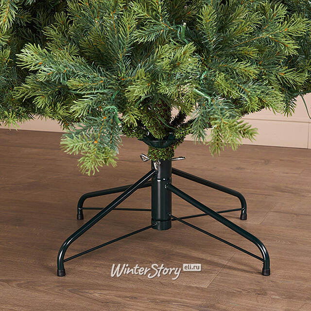 Искусственная елка с лампочками Можжевеловая 240 см, 510 теплых белых ламп, ЛИТАЯ 100% Winter Deco