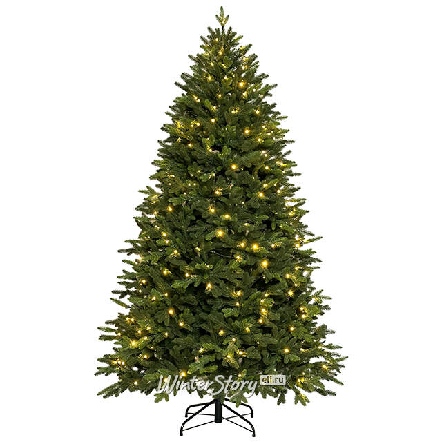 Искусственная елка с лампочками Колората 3 м, 640 разноцветных/теплых белых LED ламп, контроллер, ЛИТАЯ 100% Winter Deco