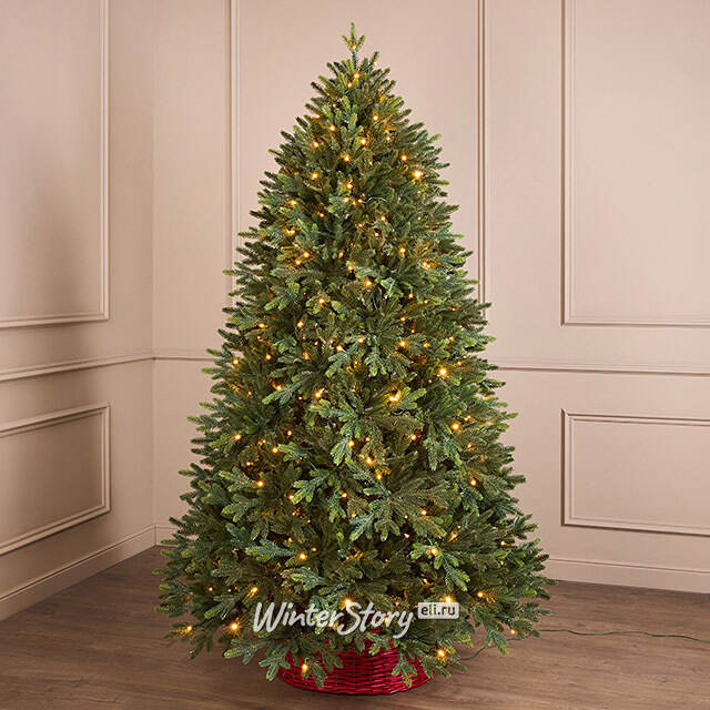 Искусственная елка с лампочками Колората 3 м, 640 разноцветных/теплых белых LED ламп, контроллер, ЛИТАЯ 100% Winter Deco