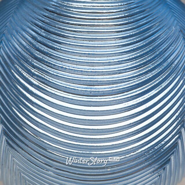 Елочные шары Victorian Glow - Sky Blue Charm 6 см, 6 шт, пластиковые Winter Deco