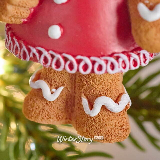 Набор елочных игрушек Пряничные Человечки - Мэтью и Лэсси 9 см, 2 шт  Winter Deco