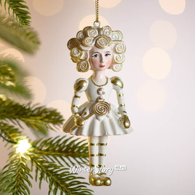 Елочная игрушка Девочка Ванесса с хвостиками 12 см Winter Deco