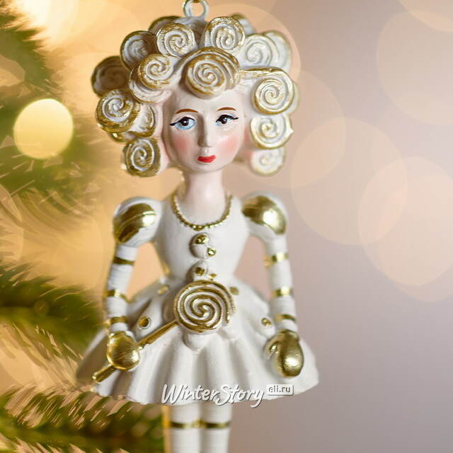 Елочная игрушка Девочка Ванесса с хвостиками 12 см Winter Deco