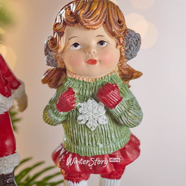 Набор елочных игрушек Берти и Блэйк на коньках 10 см, 2 шт Winter Deco