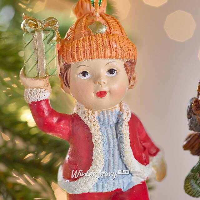 Набор елочных игрушек Берти и Блэйк на коньках 10 см, 2 шт Winter Deco