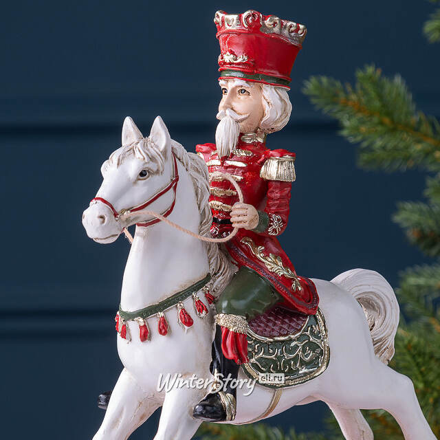 Декоративная фигурка Щелкунчик Гофмана на лошадке-качалке 25 см Winter Deco