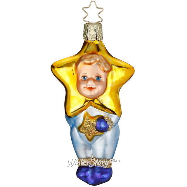 Стеклянная елочная игрушка Little Star 10 см Inge Glas