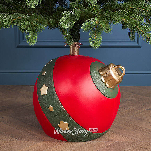 Подставка для елки Шар - Enchantmas 40*38 см, красный, диаметр ствола до 3.8 см Winter Deco