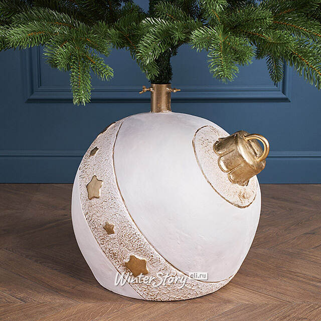 Подставка для елки Шар - Enchantmas 40*38 см, белый, диаметр ствола до 3.8 см Winter Deco
