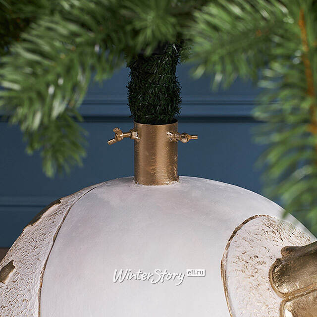 Подставка для елки Шар - Enchantmas 40*38 см, белый, диаметр ствола до 3.8 см Winter Deco