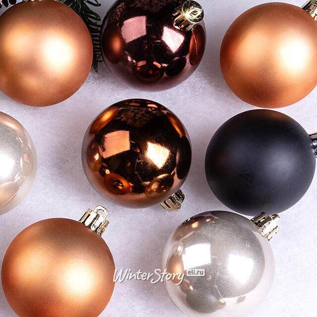 Елочные шары Gracy - Ночной Каприз 6 см, 30 шт, пластик Winter Deco