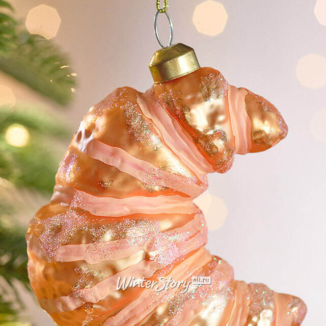 Елочная игрушка Круассан - Parisian Style 11 см, стекло Winter Deco