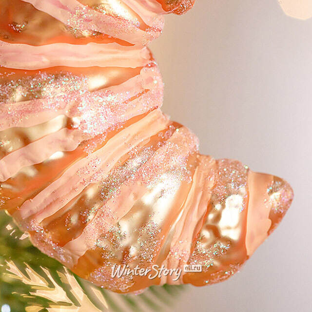 Елочная игрушка Круассан - Parisian Style 11 см, стекло Winter Deco