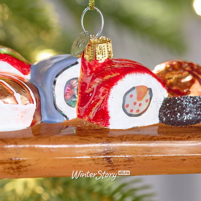 Елочная игрушка Суши - Tokyo Treats 12 см, стекло Winter Deco