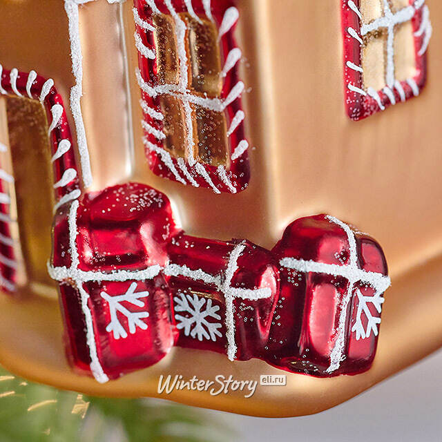 Елочная игрушка Домик - Frosted Manor 10 см, стекло Winter Deco