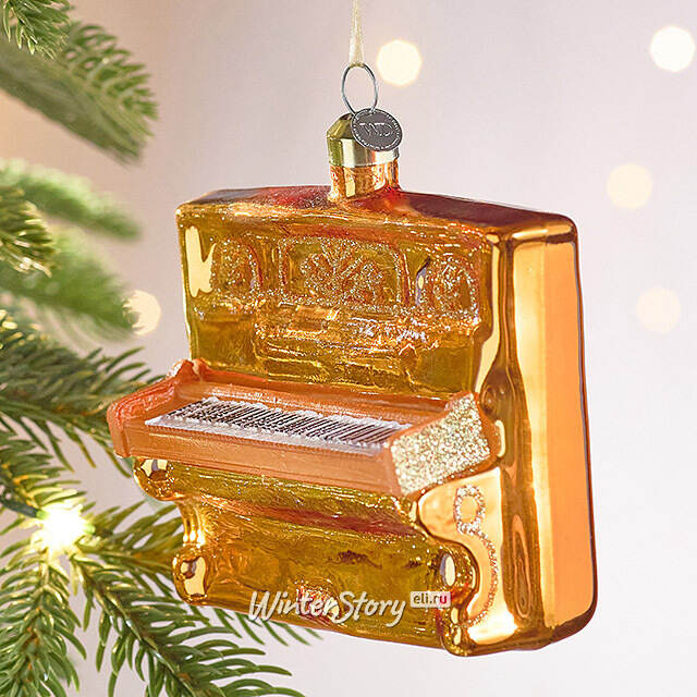 Елочная игрушка Фортепиано - Vintage Ensemble 10 см, стекло Winter Deco