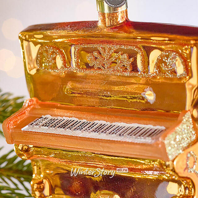 Елочная игрушка Фортепиано - Vintage Ensemble 10 см, стекло Winter Deco