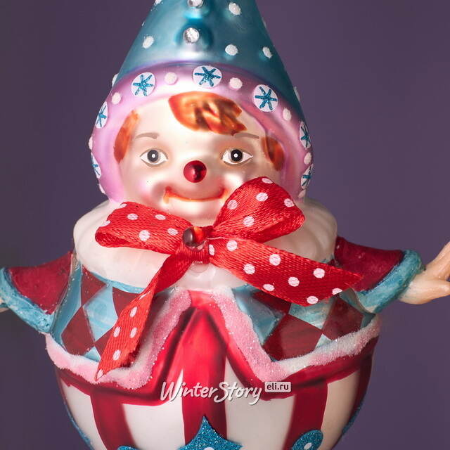 Елочные игрушки Клоуны Марсо - Цирк Ронкалли 17 см, 2 шт, стекло Winter Deco