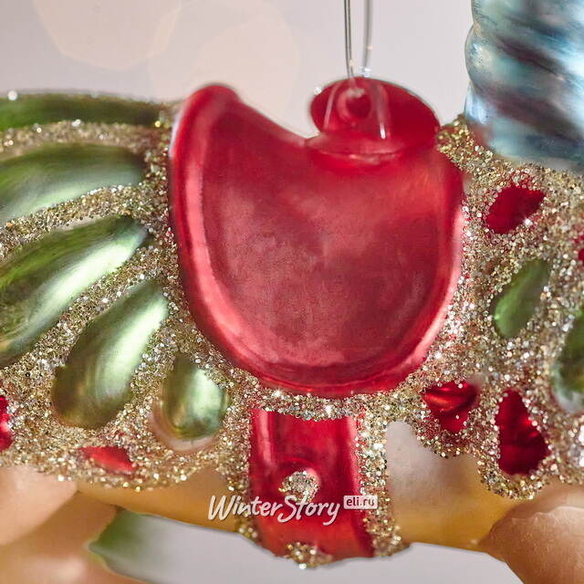 Елочная игрушка Конь Ринглинг - Circus Roncalli 12 см в подарочной коробке, стекло Winter Deco