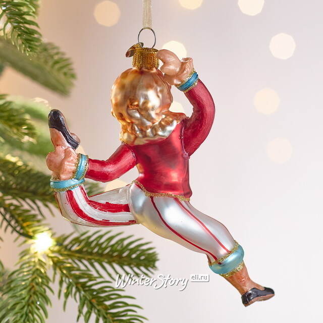 Елочная игрушка Гимнаст Альфредо - Circus Roncalli 13 см, стекло Winter Deco