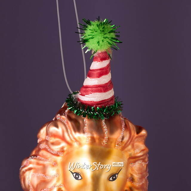 Елочные игрушки Лев и Слон - Circus Roncalli 12 см, 2 шт, стекло Winter Deco