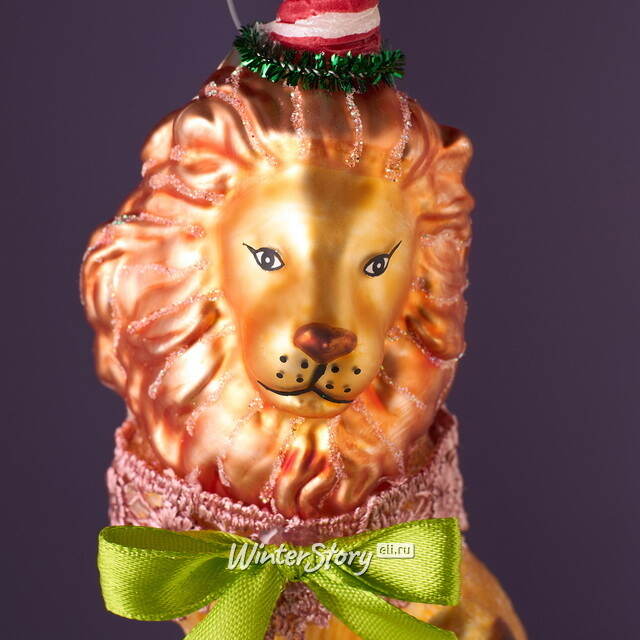 Елочные игрушки Лев и Слон - Circus Roncalli 12 см, 2 шт, стекло Winter Deco