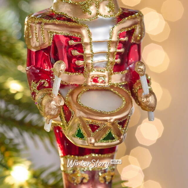 Елочная игрушка Гвардеец Олень Томас 18 см в подарочной коробке, стекло Winter Deco