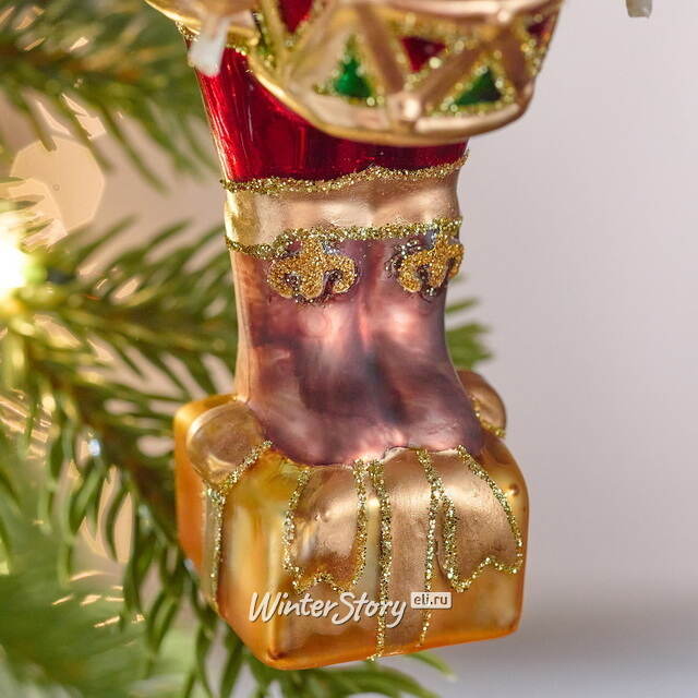 Елочная игрушка Гвардеец Олень Томас 18 см в подарочной коробке, стекло Winter Deco