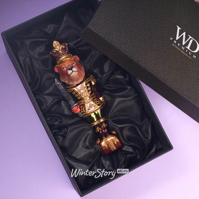 Елочная игрушка Гвардеец Баффи 18 см в подарочной коробке, стекло Winter Deco