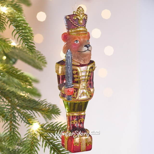 Елочная игрушка Гвардеец Баффи 18 см в подарочной коробке, стекло Winter Deco