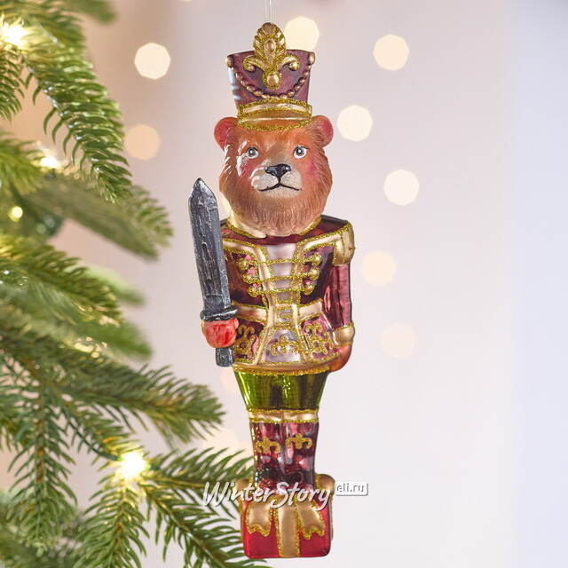 Елочная игрушка Гвардеец Баффи 18 см в подарочной коробке, стекло Winter Deco