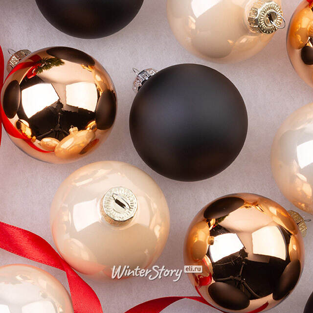Елочные шары Gatsby Style 6 см, 20 шт, стекло Winter Deco