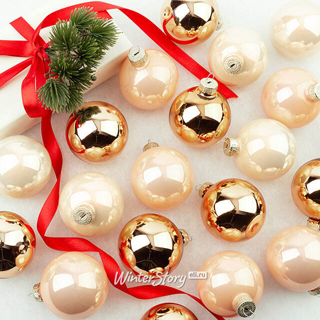 Елочные шары Первый Бал 6 см, 20 шт, стекло Winter Deco
