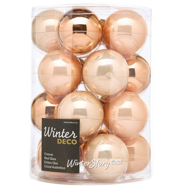 Елочные шары Первый Бал 6 см, 20 шт, стекло Winter Deco
