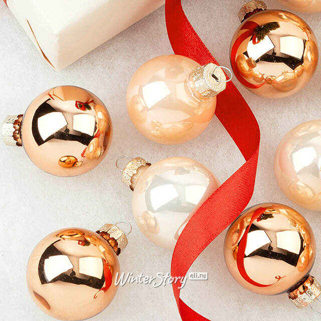 Елочные шары Первый Бал 3.5 см, 16 шт, стекло Winter Deco