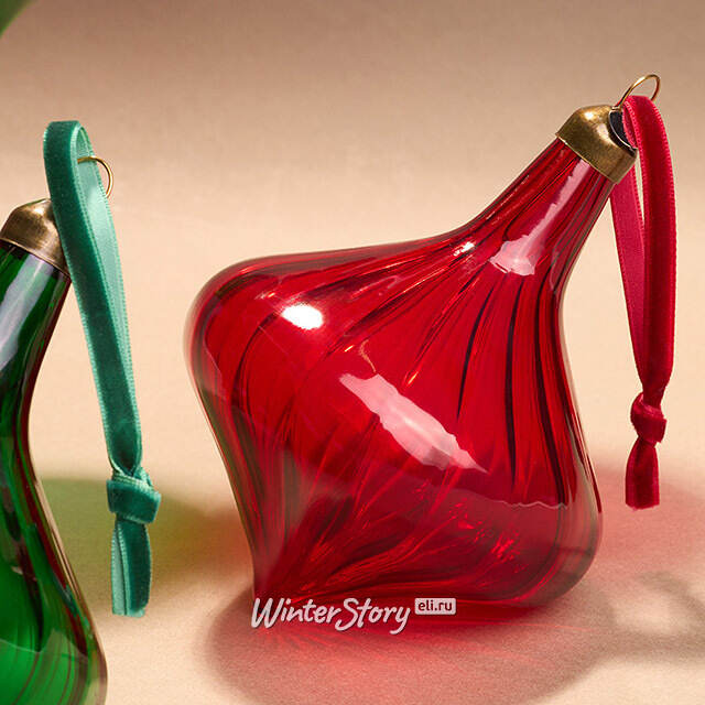 Елочные игрушки Elisir Fortunato 12 см, 6 шт, стекло Winter Deco