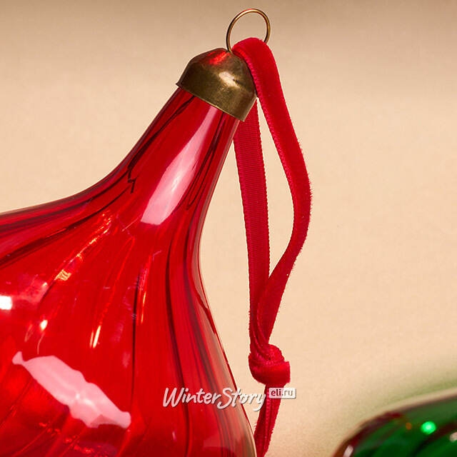 Елочные игрушки Elisir Fortunato 12 см, 6 шт, стекло Winter Deco