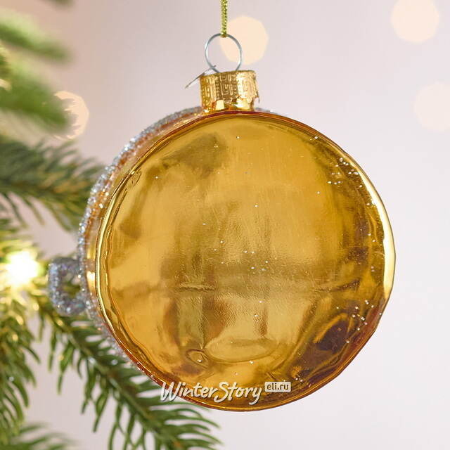 Елочная игрушка Черная Икра 9 см, стекло Winter Deco